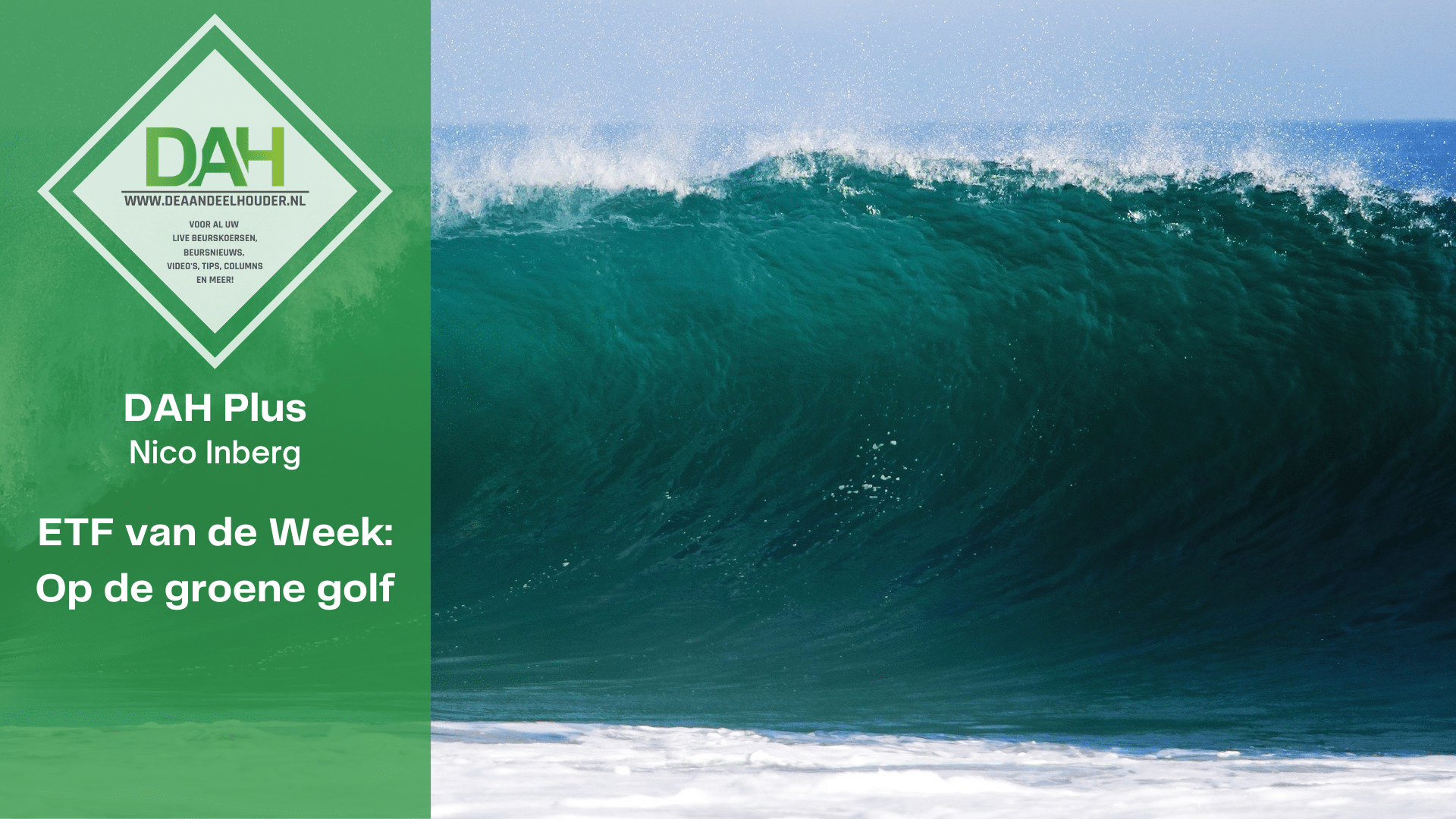 ETF van de Week: Op de groene golf