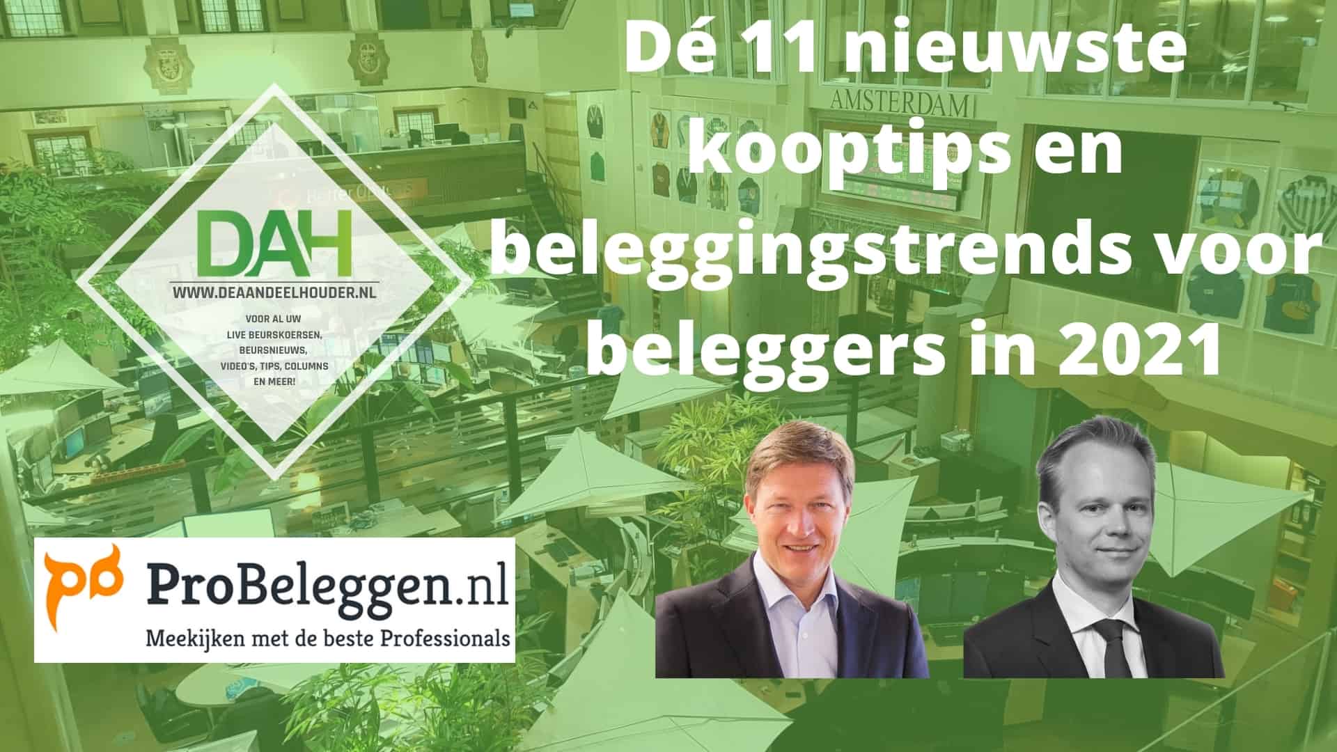 Dé 11 nieuwste kooptips en beleggingstrends voor beleggers in 2021