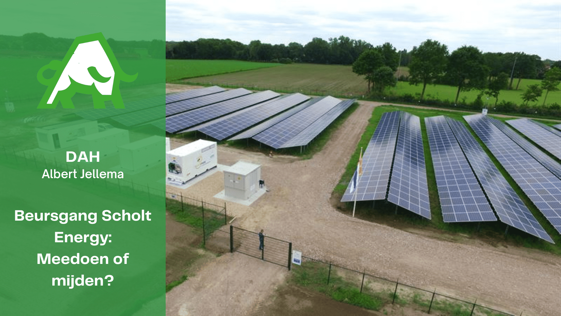 Beursgang Scholt Energy: Meedoen of Mijden?