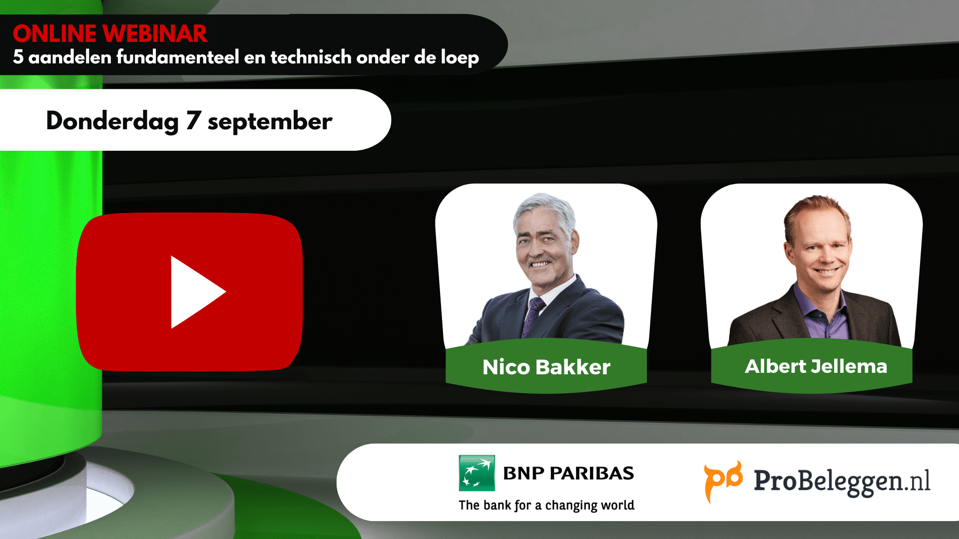 Webinar: 5 aandelen technisch en fundamenteel onder de loep